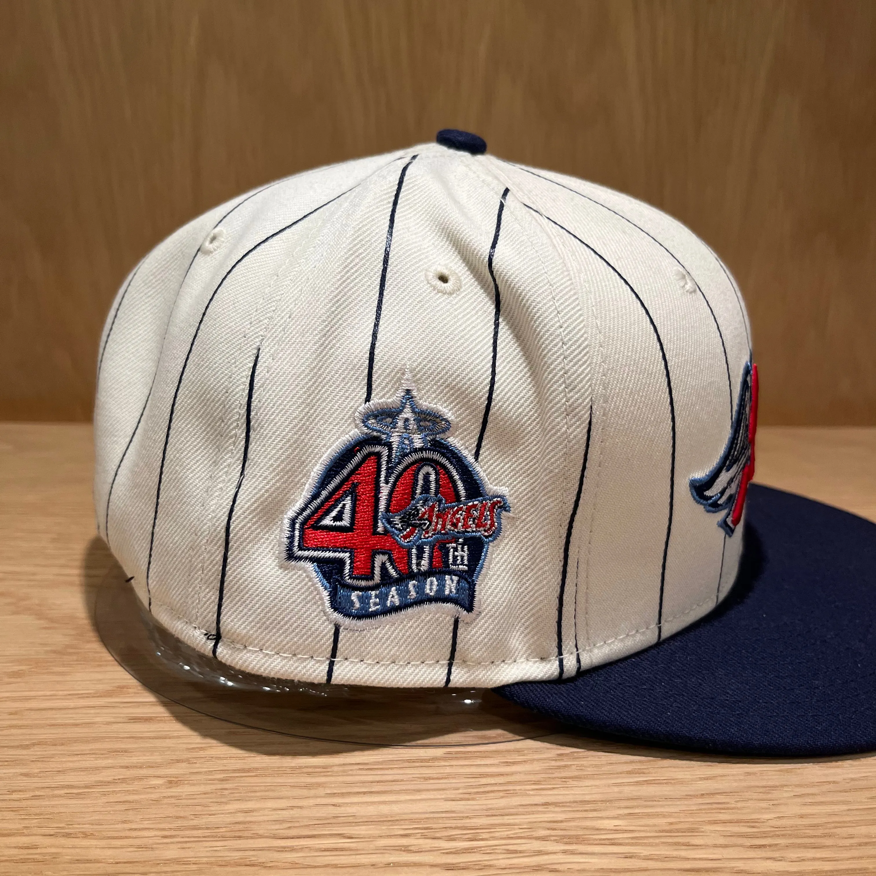 MLB New Era Anaheim Angels Pinstripe Fitted Size 8