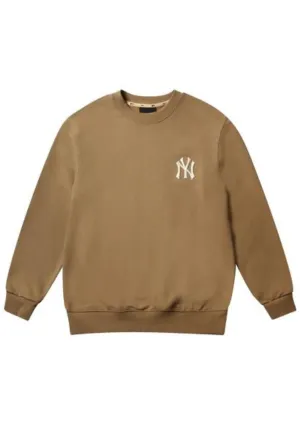 MLB New Era New York Yankees Back Big Logo Sweatshirts (Brown)