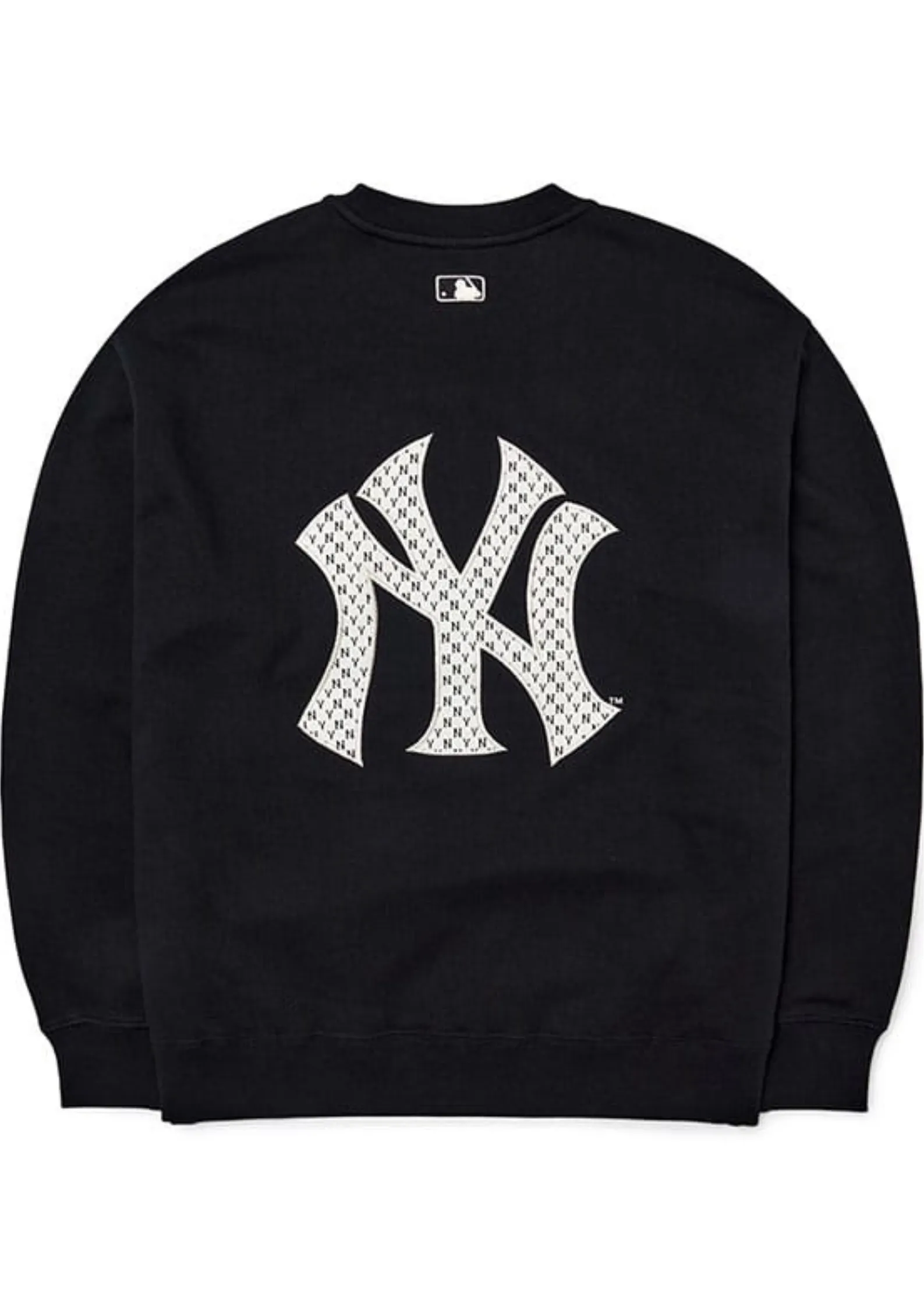 MLB New Era New York Yankees Back Big Logo Sweatshirts White Line (Black)