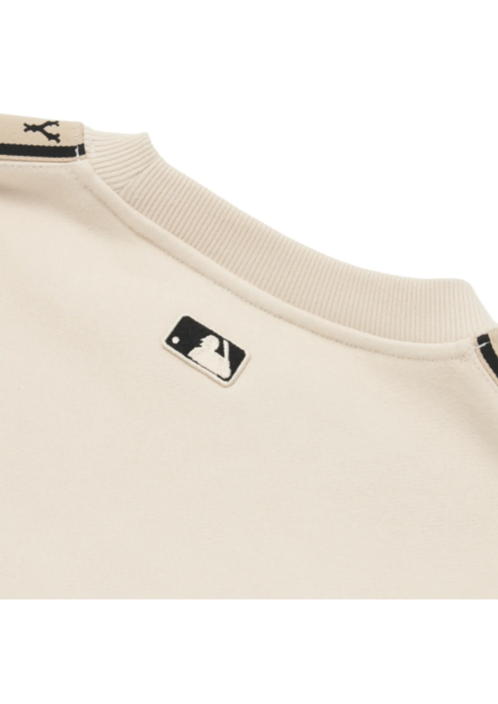 MLB New Era New York Yankees Monogram Tape Sweatshirts (Cream)