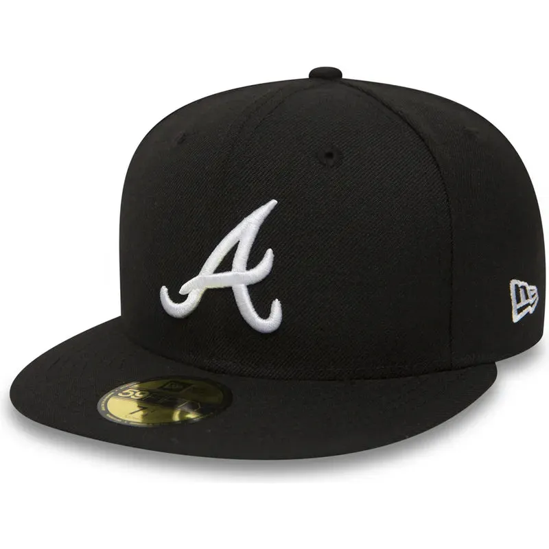 New Era 59FIFTY  7 5/8 Atlanta Braves MLB Black