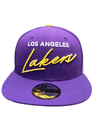 New Era 9FIFTY  Los Angeles Lakers Scripted Turn Purple