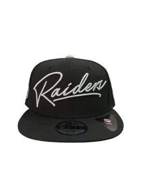 New Era 9FIFTY Raiders Scripted Turn Black