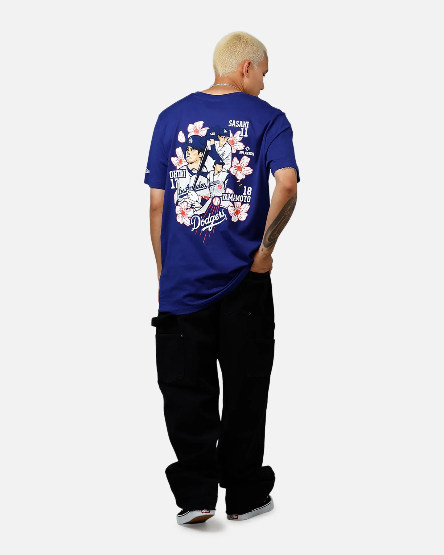 New Era Los Angeles Dodgers Cherry Blossom T-Shirt Blue
