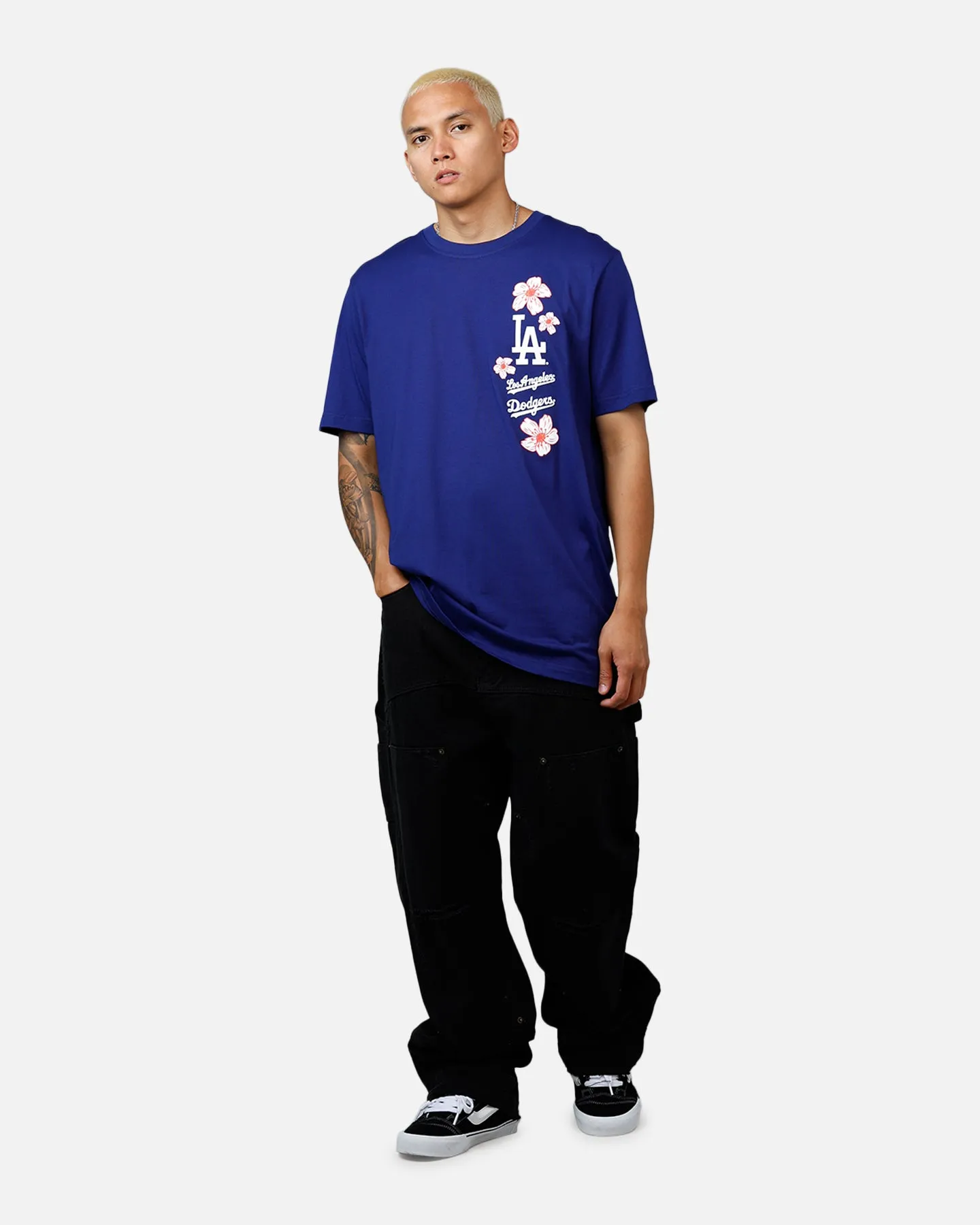 New Era Los Angeles Dodgers Cherry Blossom T-Shirt Blue