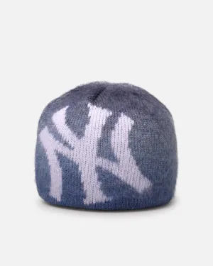 New Era New York Yankees Knitted Skully Beanie Open Blue