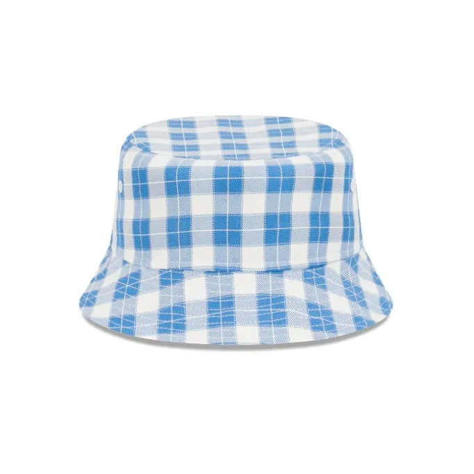 New Era New York Yankees Plaid Blue White Bucket Hat