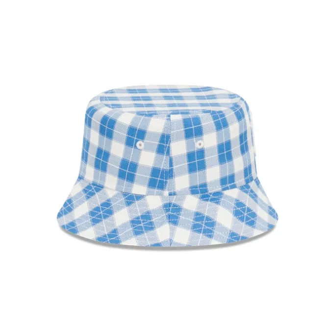 New Era New York Yankees Plaid Blue White Bucket Hat