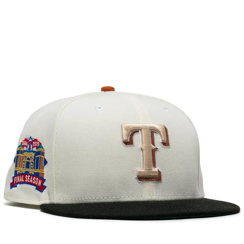 New Era x Politics Texas Rangers 59FIFTY Fitted Hat - Chrome/Black