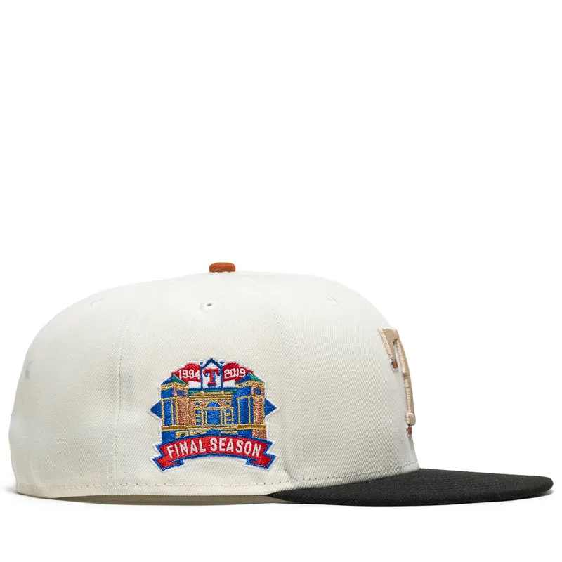 New Era x Politics Texas Rangers 59FIFTY Fitted Hat - Chrome/Black