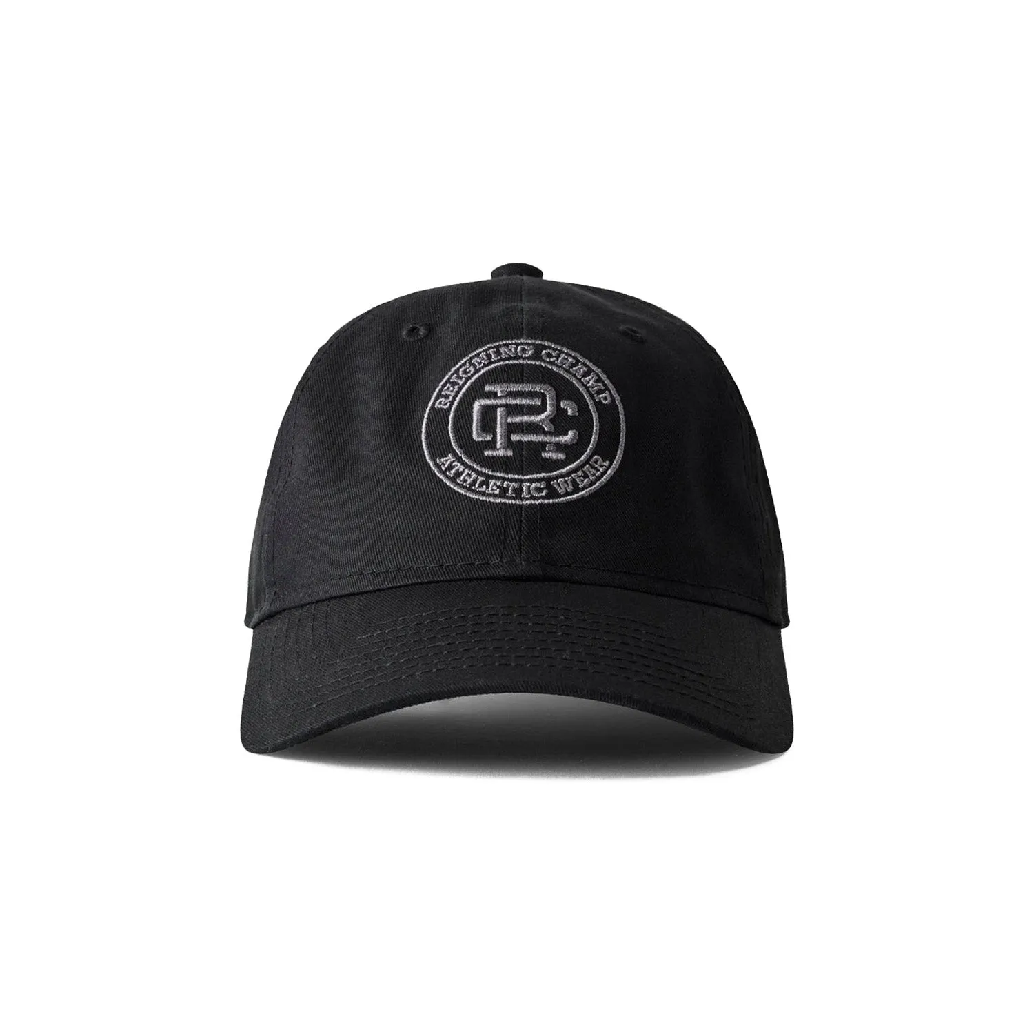 Reigning Champ Men Woven New Era 9Twenty Crest Logo Cap Black Charcoal