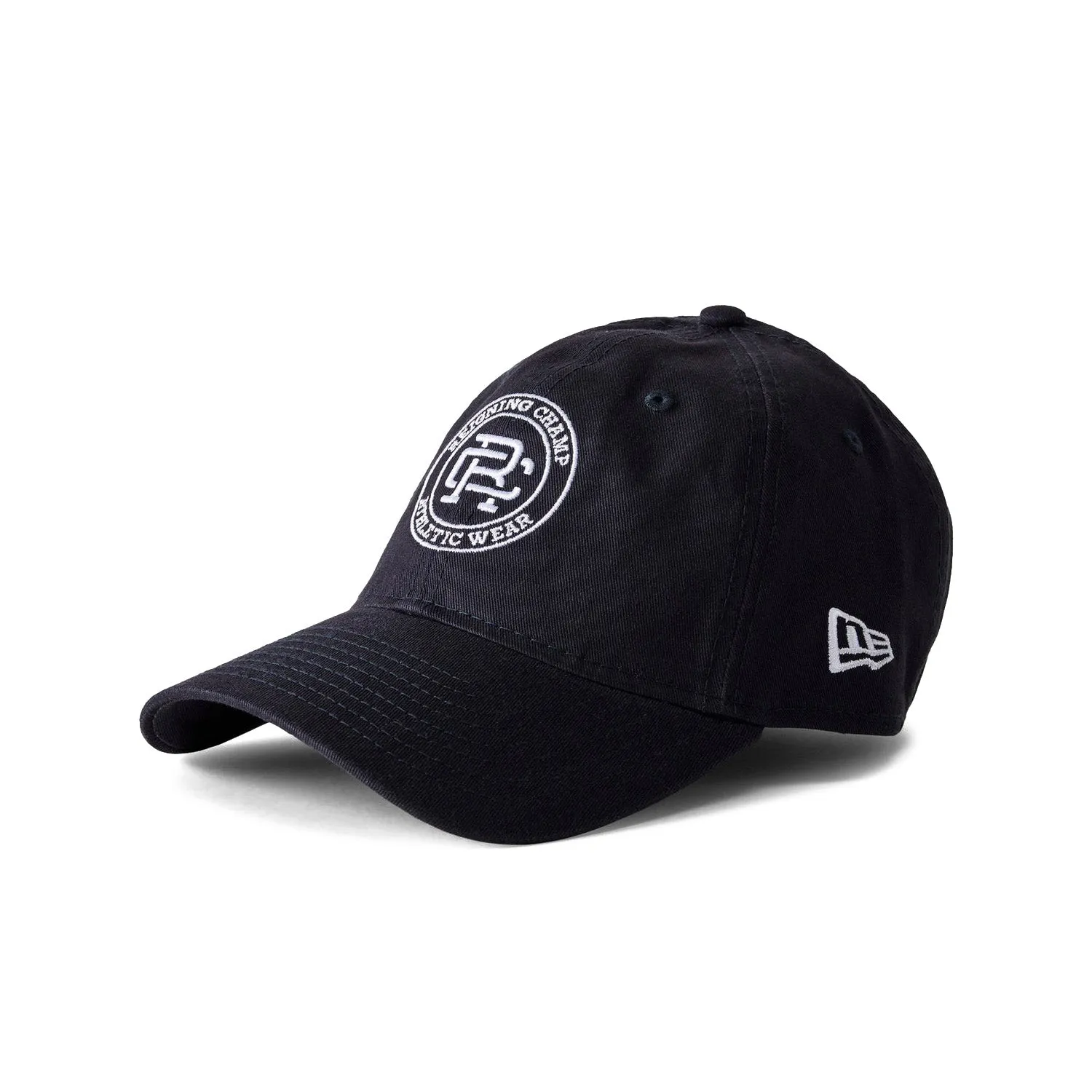 Reigning Champ Men Woven New Era 9Twenty Crest Logo Cap Navy White