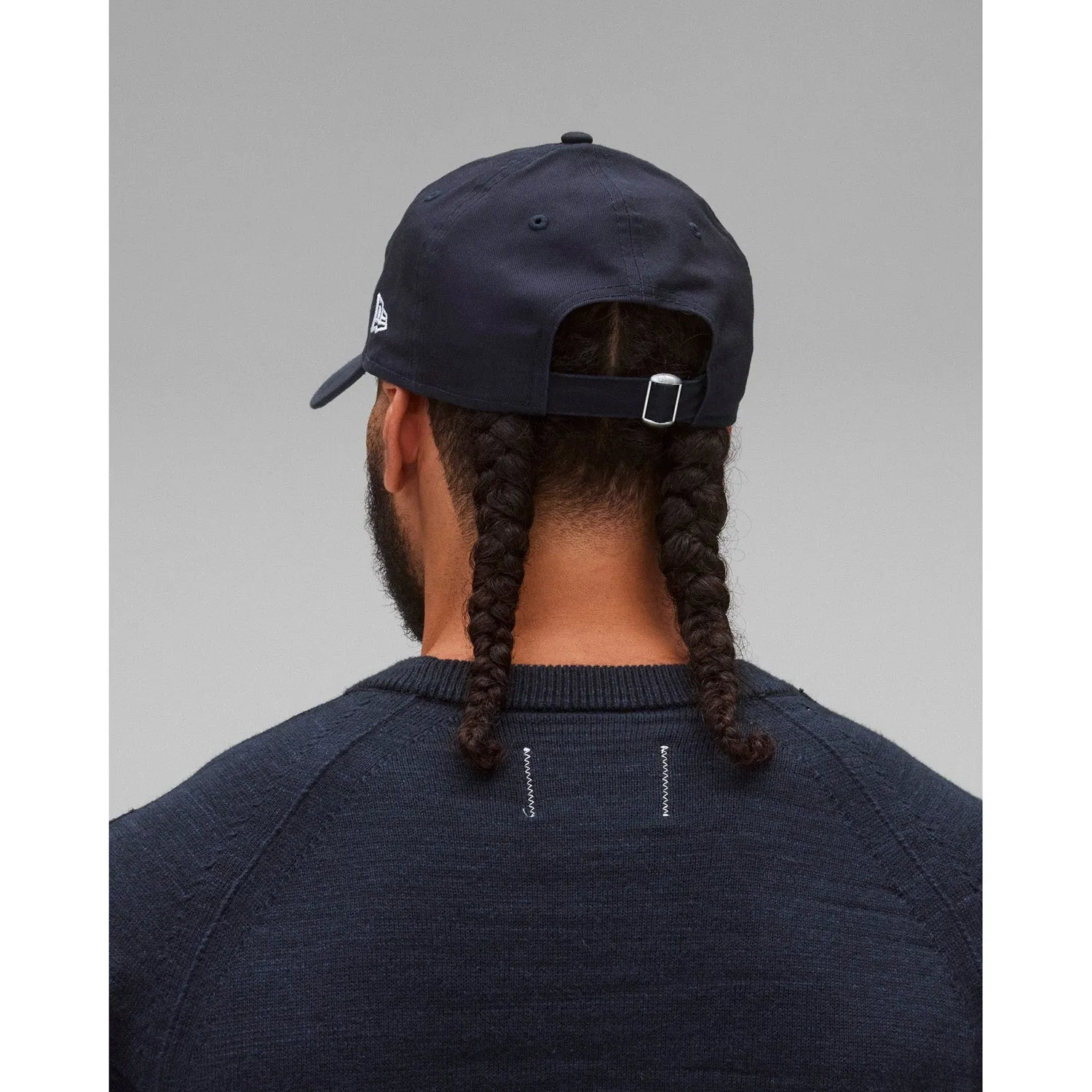 Reigning Champ Men Woven New Era 9Twenty Crest Logo Cap Navy White