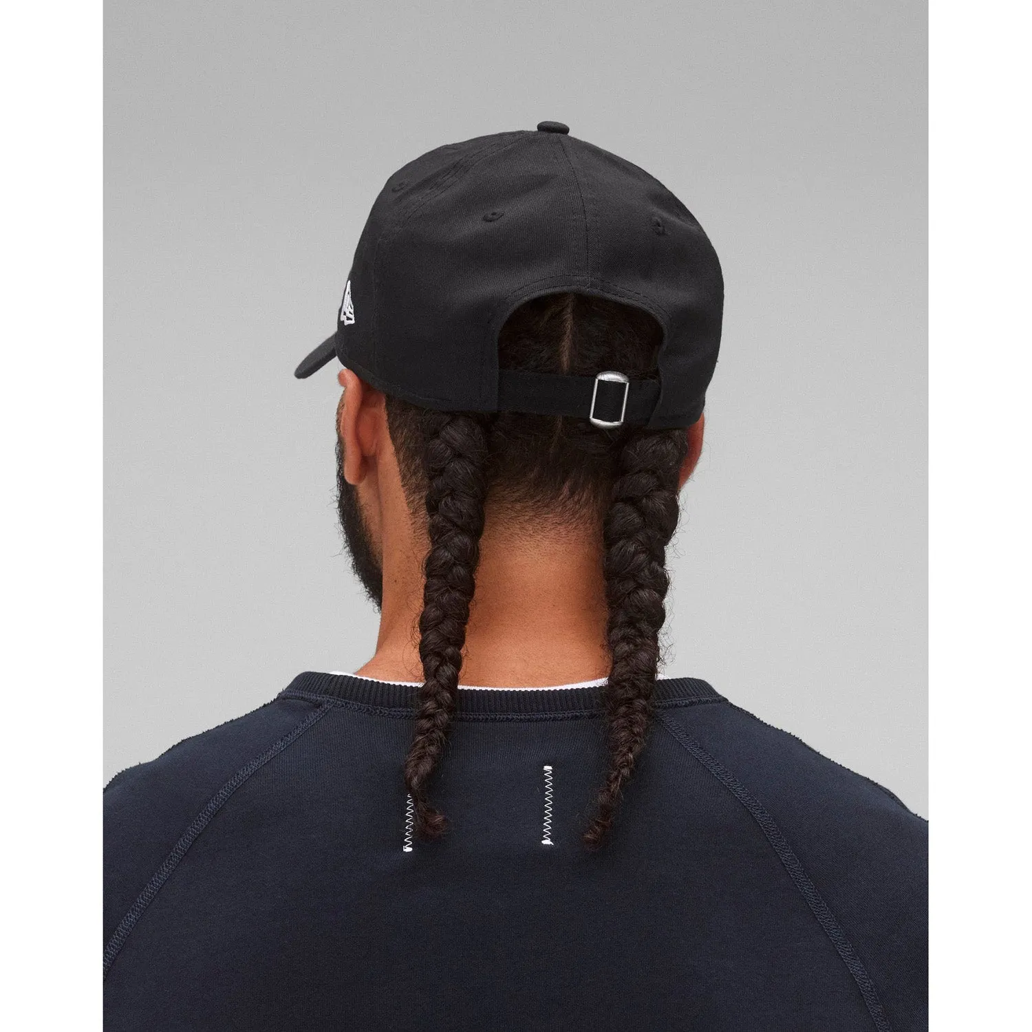 Reigning Champ Men Woven New Era 9Twenty Mini Monogram Cap Black