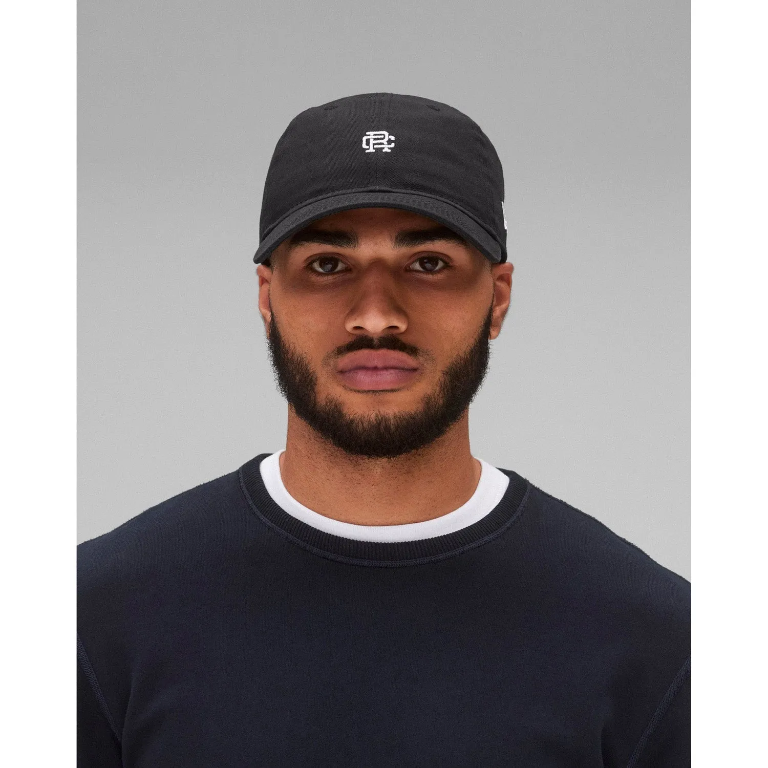 Reigning Champ Men Woven New Era 9Twenty Mini Monogram Cap Black