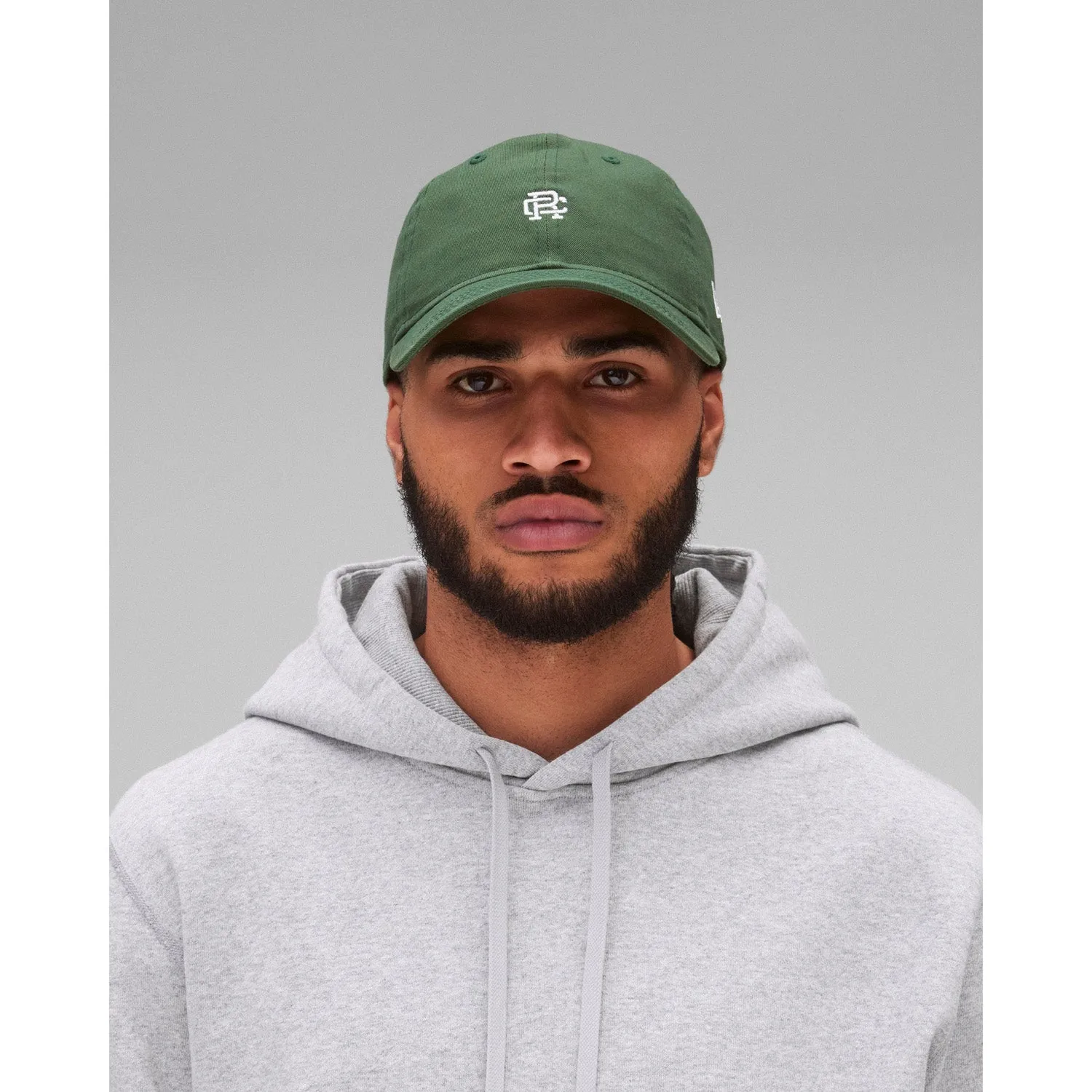 Reigning Champ Men Woven New Era 9Twenty Mini Monogram Cap British Racing Green