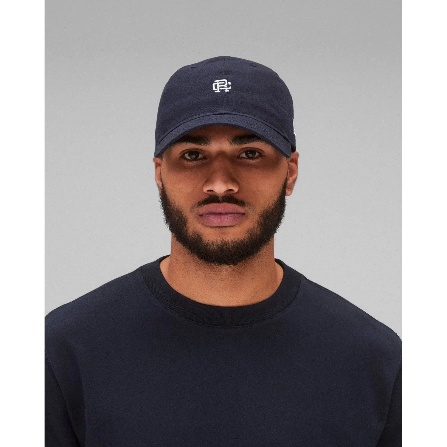 Reigning Champ Men Woven New Era 9Twenty Mini Monogram Cap Navy